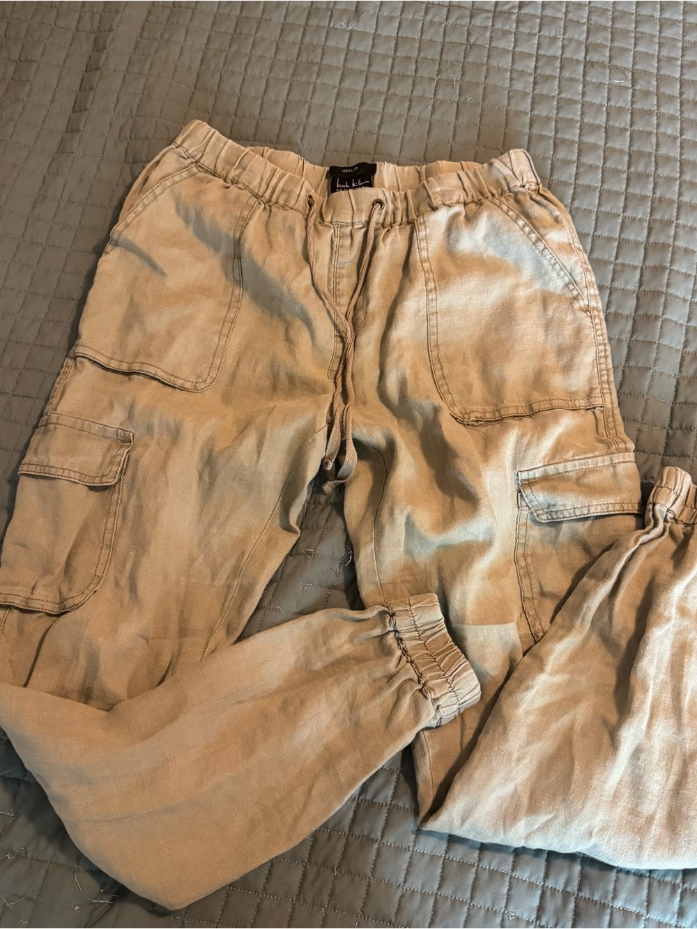 Nicole Miller sage green Cargo Jogger Pants
